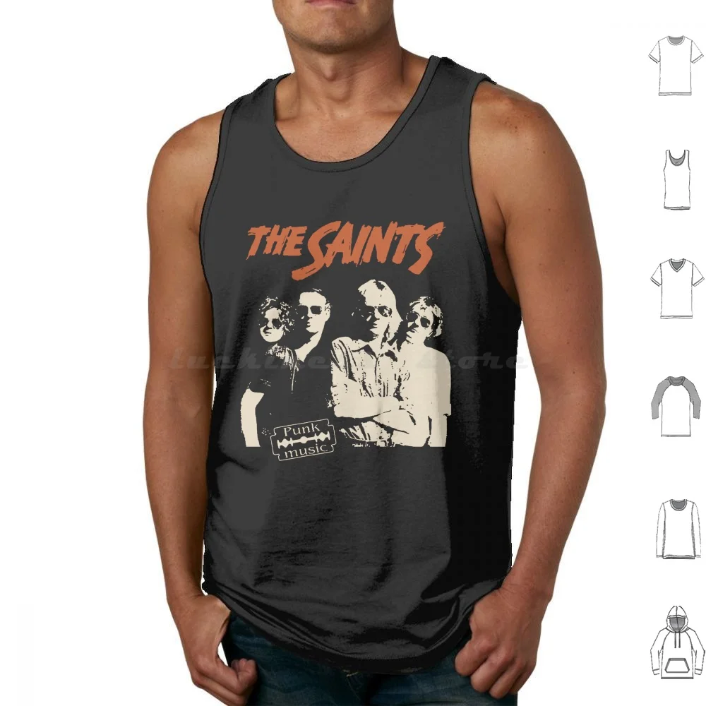 Casablanca Tank Tops Vest Sleeveless Saints The Saints Punk Music Band Band Vinyl Artist Record New Funny Juice Sahilazunaya