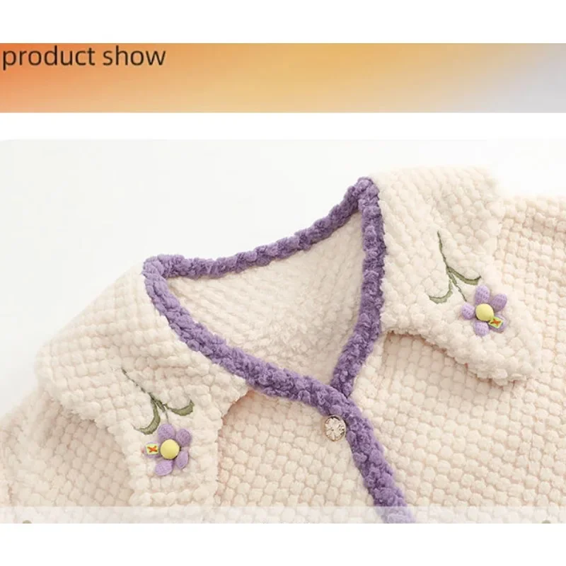 Женская пижама фланелевая новая модель женский кардиган из двух частей