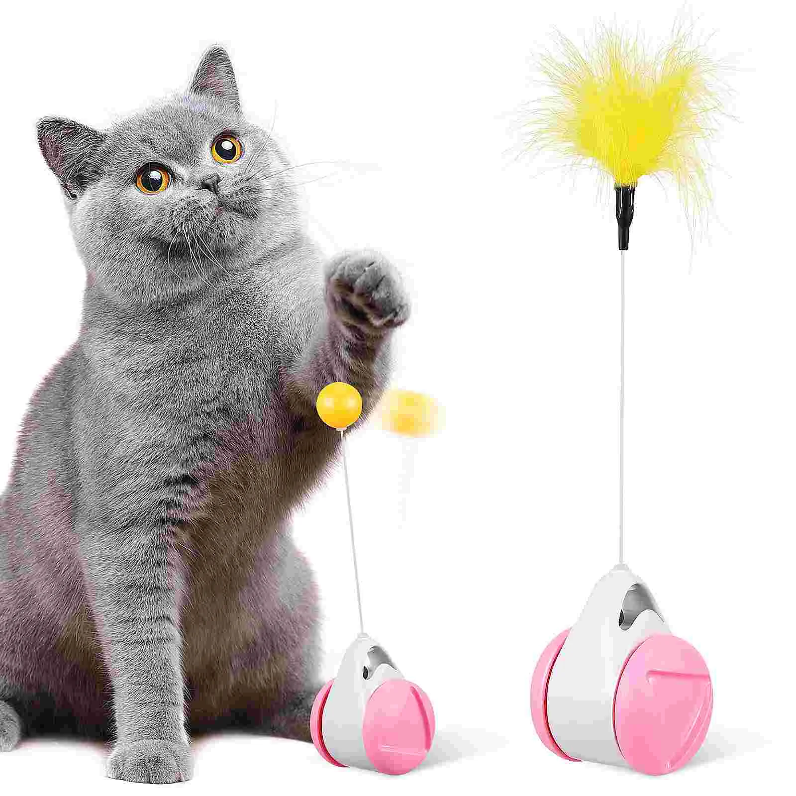 

Cat Teasing Toys Pet Teaser Wand Cats Funny Kitten For Indoor Self Play Plaything Car