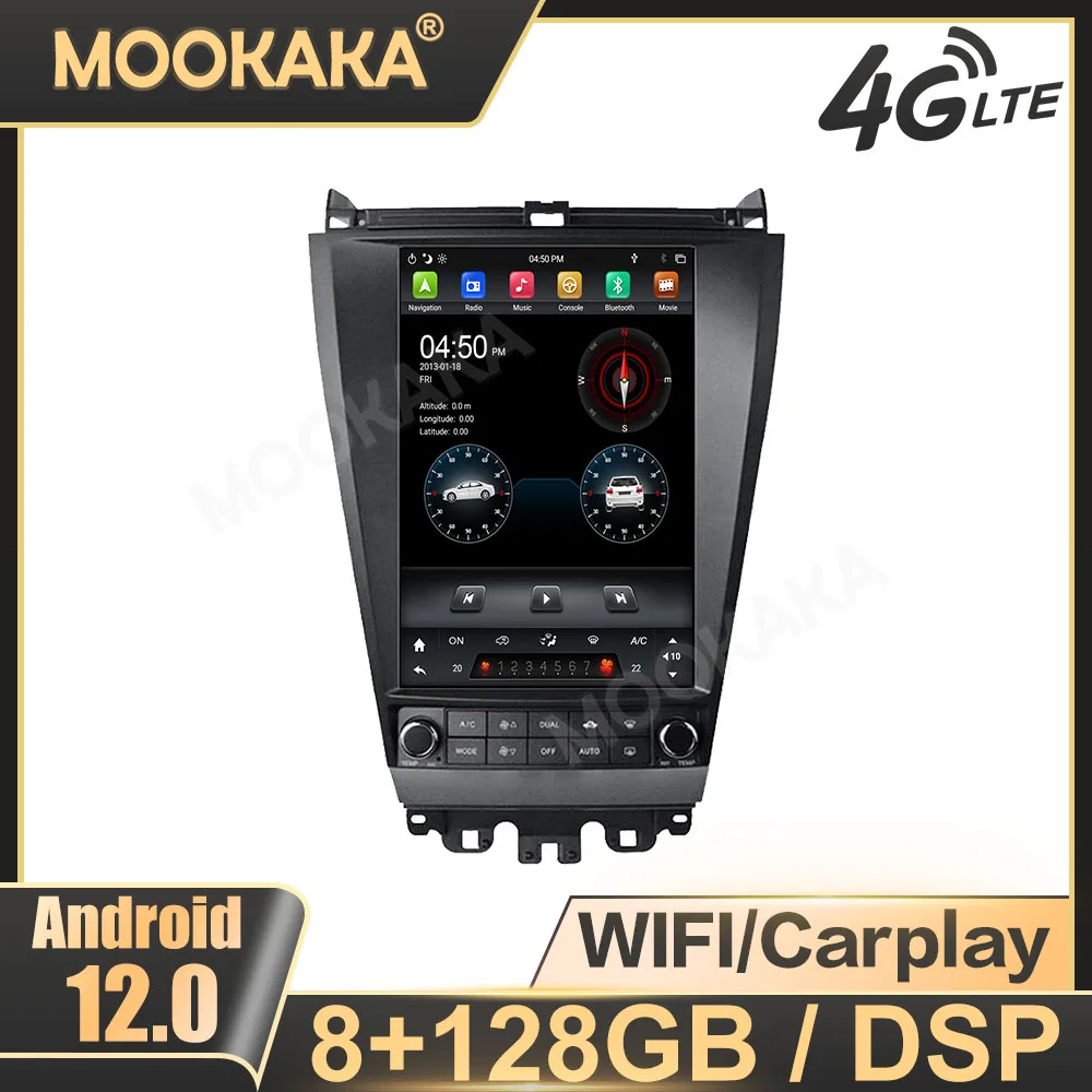 

Car Radio Carplay Android For Honda Accord 7 2003-2007 GPS Navigation Multimedia Player Touch Screen Stereo Head Unit