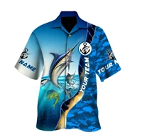 2022 summer hawaiian short sleeve shirts custom name tuna fishing 3d print hawaii shirt men casual beach shirts loose top 5xl