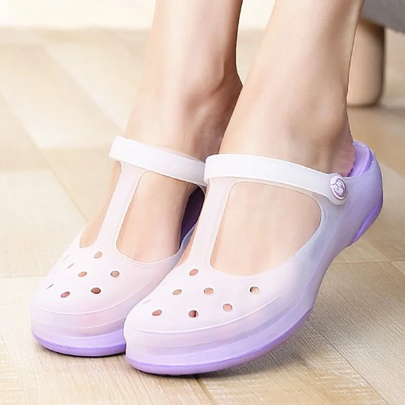 

New Youpin Female Summer Sandal Slippers Beach Shoes Flat Slipper Thick Soles Anti-Slip Garden Outdoor Color Changeable Slippers