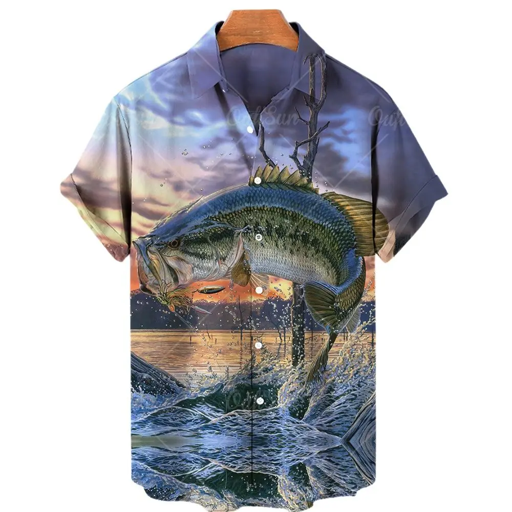 

2022 Funny Animals Funny 3d Printed Shirts For Mens Retro Shirts Hawaiian Shirts Lapel Short-sleeved Tops Loose Tshirts Summer