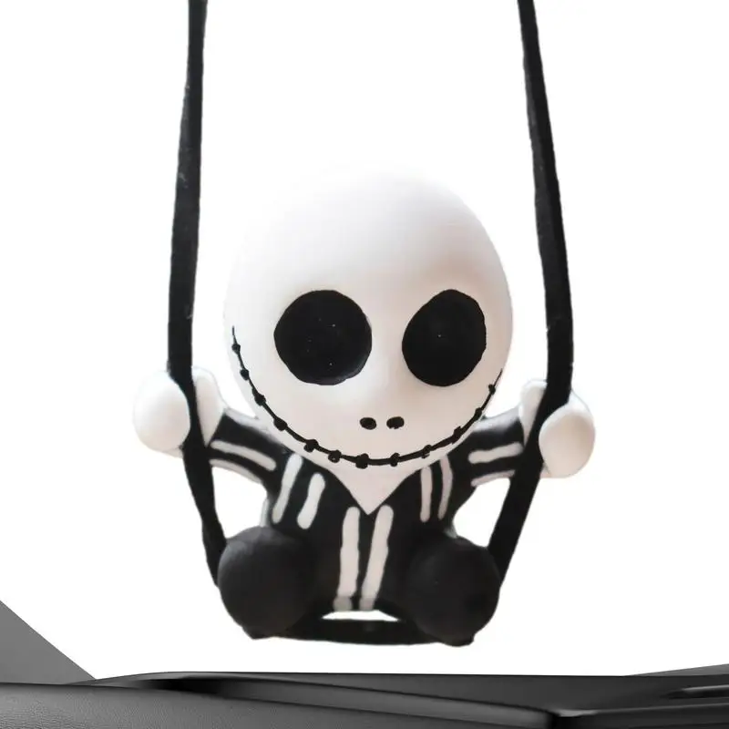 

Автомобильное Зеркало с черепом, подвесные аксессуары, крутая Подвеска для автомобиля, интерьерный декор, автомобиль для дома и офиса