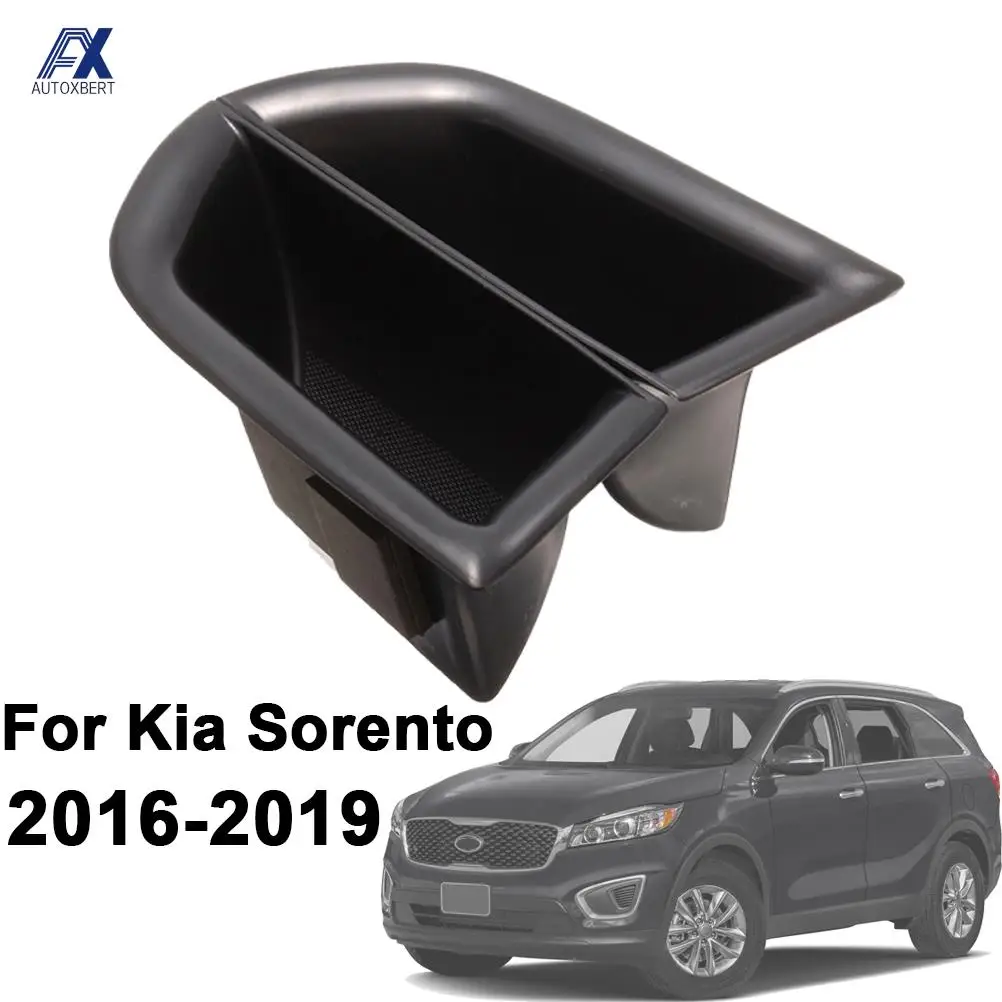 

Ящик для хранения боковых входных дверей для Kia Sorento 2016 2017 2018 2019, контейнер для телефона, поднос для перчаток, подлокотник, карманный держатель
