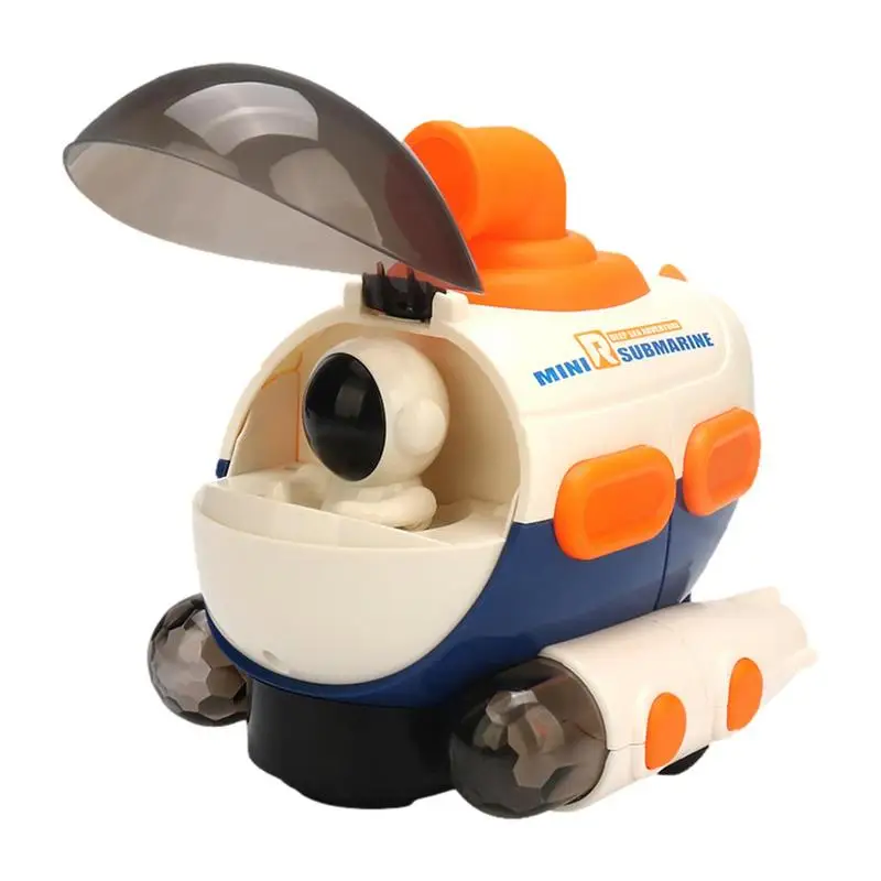 

Toy Car With Lights Universal Electric Spaceship Toys Submarine Toy Cute Funny Auto Turn Projector Toy For Children Students