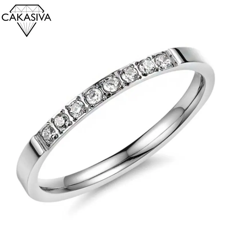 

Vintage 925 Silver Plated 14k Rose Gold Inlaid Zircon Bar Ring Couple Ring Party Gift Jewelry Ring Wholesale