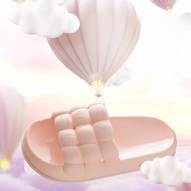 3.5CM Thick Bottom EVA Couple Slippers Outer Wear Beach Ins Style Cool Slippers Female Summer Unisex Increase Height