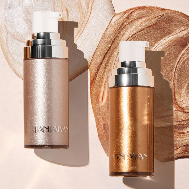 Жидкий хайлайтер-спрей 4 цветов мерцающий контур лица косметика блеск для тела