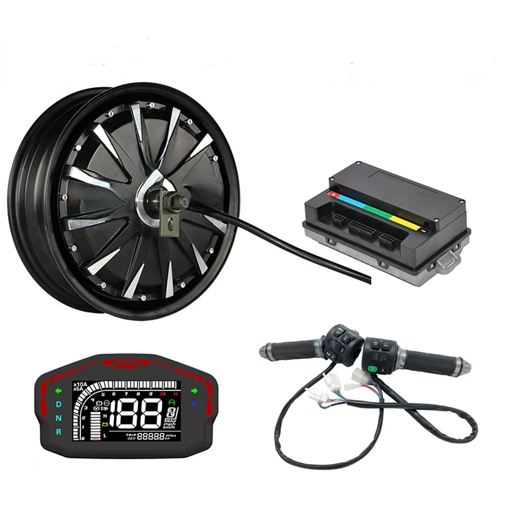 

12*3.5inch 1500W 48V 55kph BLDC E-Scooter Hub Motor Kits Power Train System