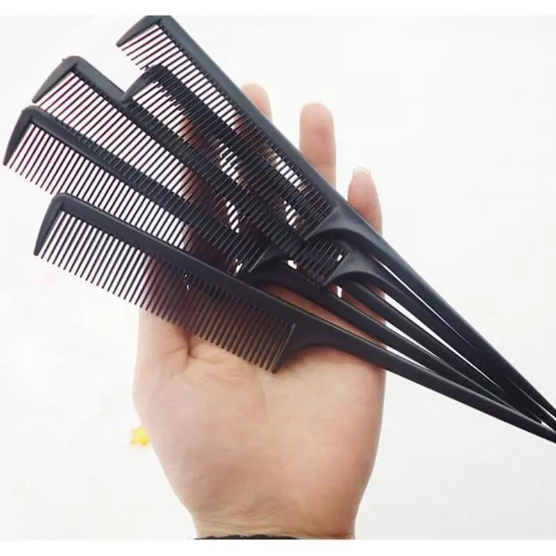 

5pcs/1set Carbon Fiber Anti Static Comb Salon Hairdressing Resistant Anti Heat Dropshipping Comb Combs Comb Static L2n5