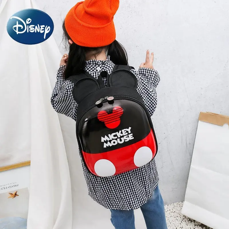 Disney Cartoon Cute Children's Backpack 2022 New Hard Shell Waterproof Bag Male and Female Baby Kindergarten School Bag
