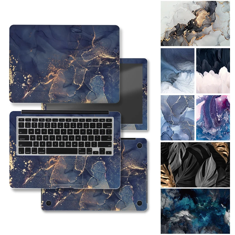 DIY Marble Cover Laptop Skin Sticker Vinyl 13.3"14"15.6"17.3"  Stickers for Macbook pro/Lenovo/Msi/Hp/Acer Skins Decorate Decal