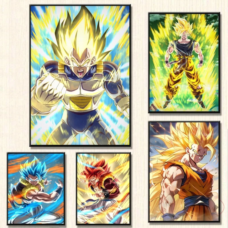 Японский классический аниме Драконий жемчуг декор для детской спальни комиксы