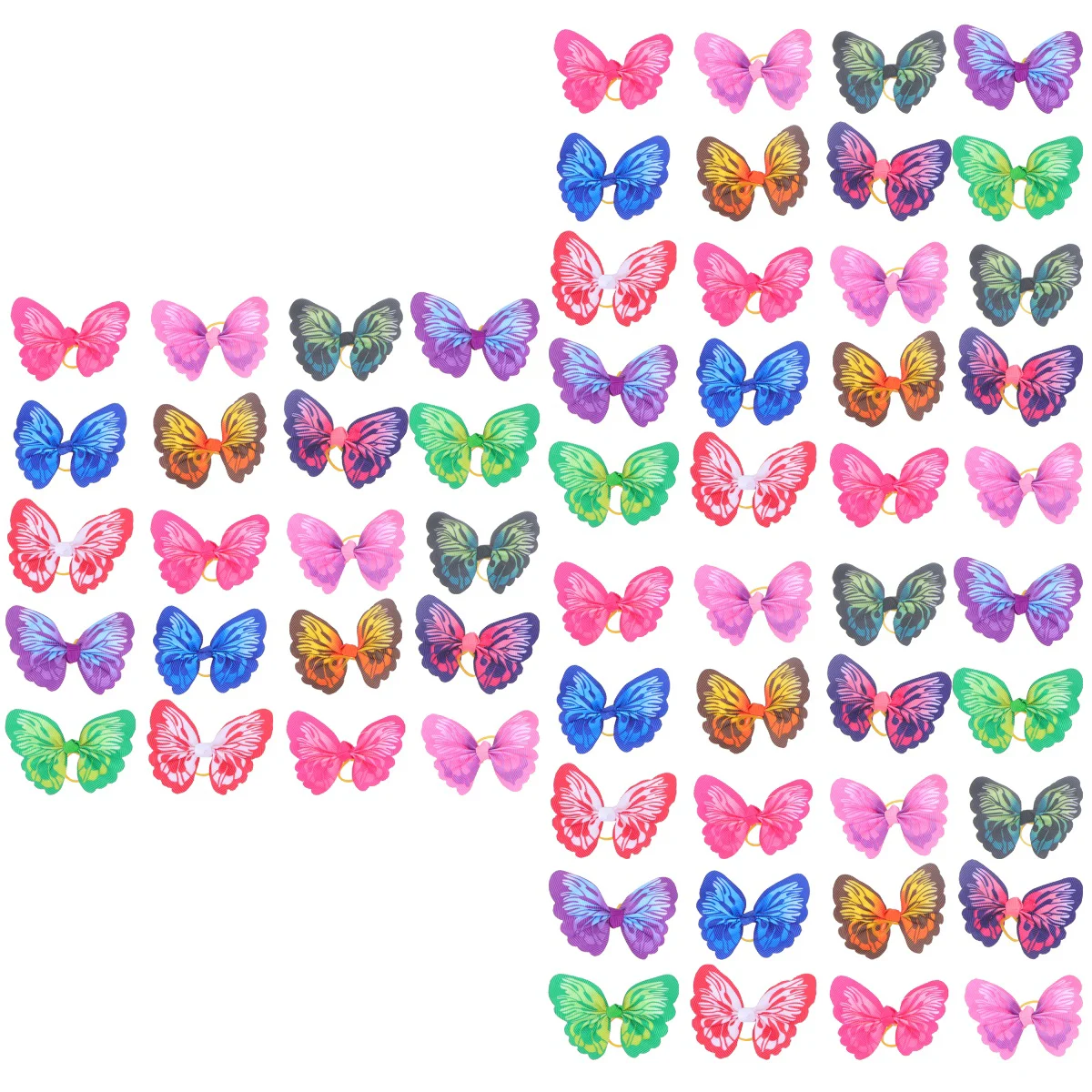 

Hair Bows Bandsdogs Rubber Bowknot Pet Elastic Tie Accessories Dog Barrettes Small Headdress Puppy Bandtop Knot Clip Ring