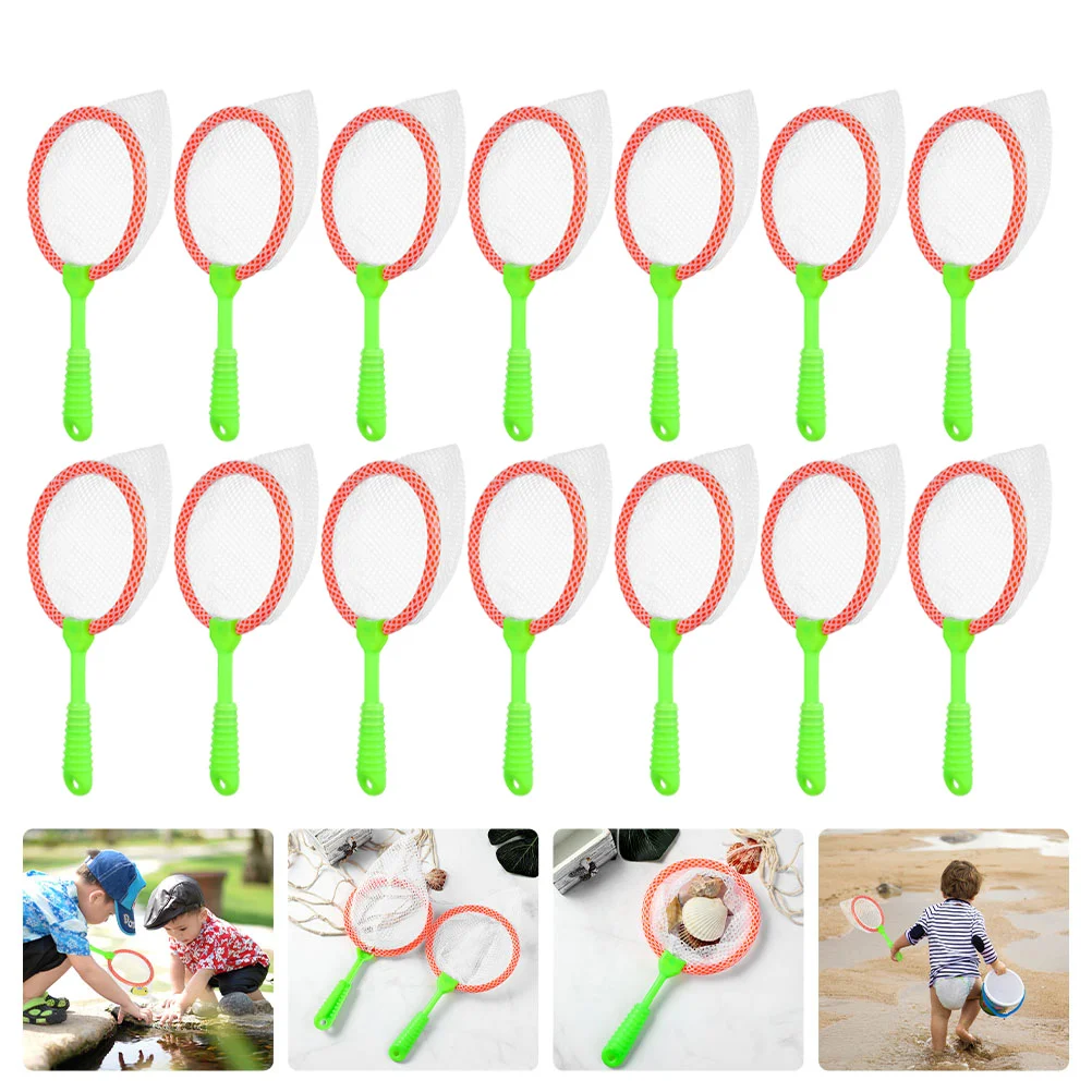 

14 Pcs Children's Fishing Net Outdoor Catching Nets Catcher Bath Toys Toddlers Insect Collapsible Beach Interesting Kid Hand