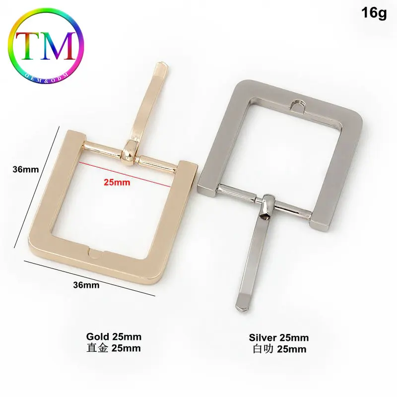 10-50Pcs High Quality Turn Buckle Flat Square Metal Pin Buckles Strap Webbing Adjustable Buckles Purse Bag Belt Accessories