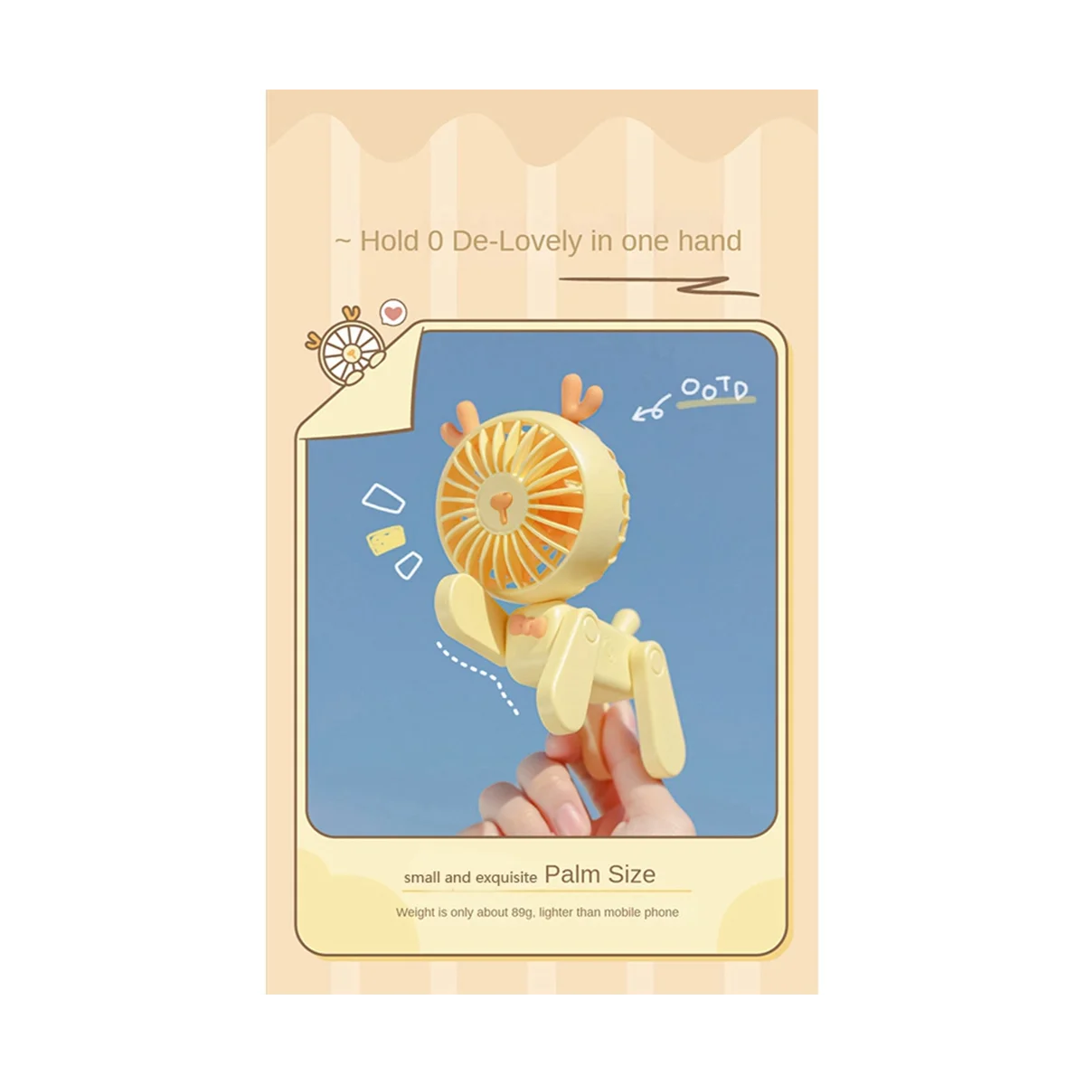 Мини настольные декоративные вентиляторы милый Перезаряжаемый USB маленький