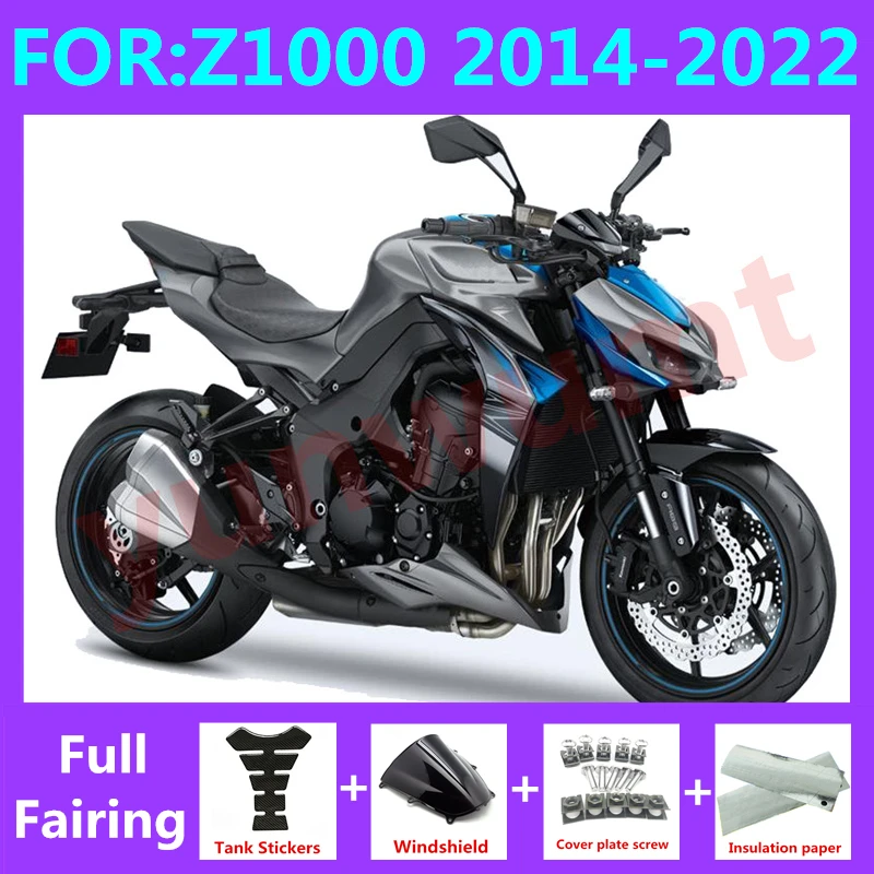 

New ABS Motorcycle Fairings Kit fit For Z1000 Z ER ZR 1000 ZR1000 ER1000 2014 2015 2016 2017 2018 - 2022 fairing set black blue