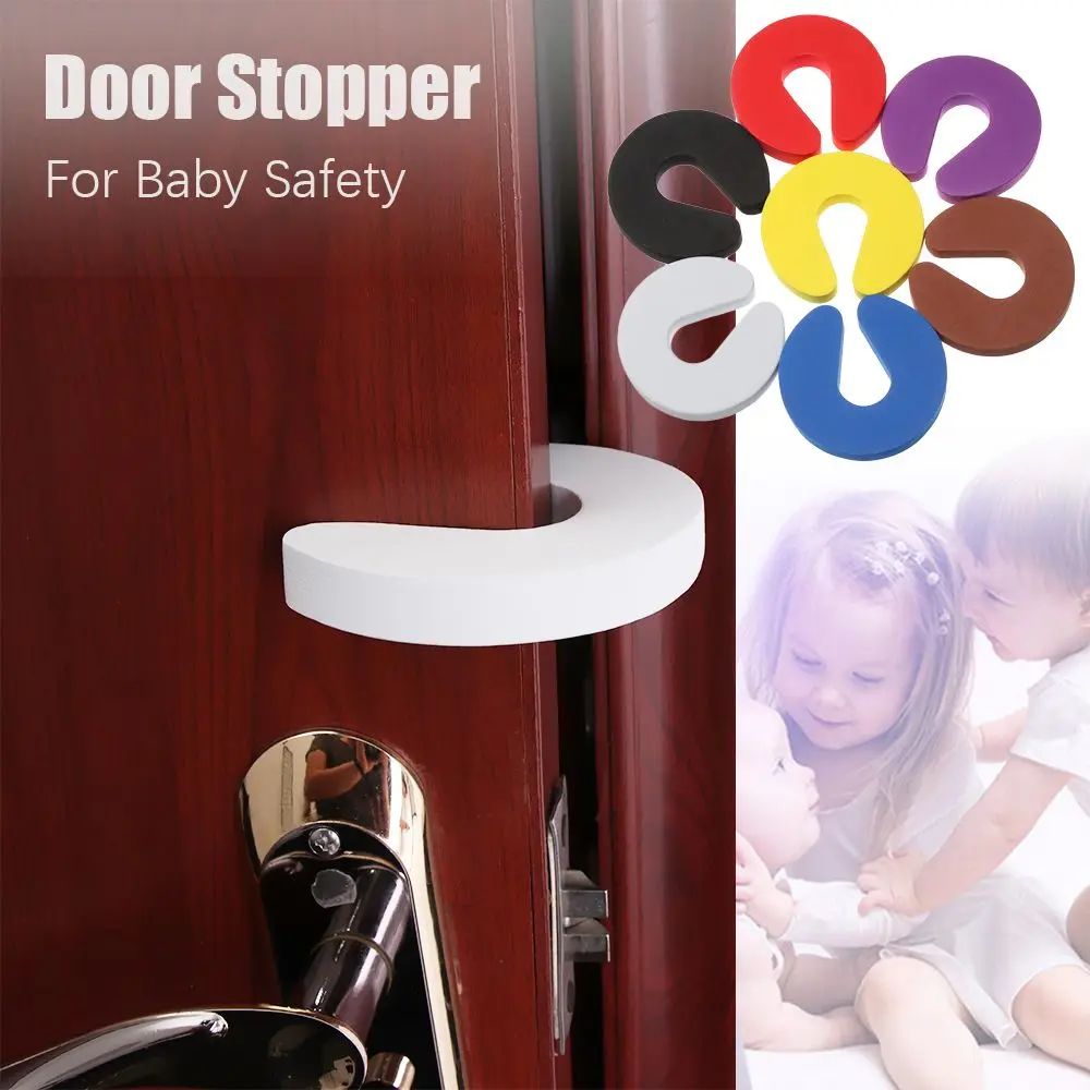 

4PCS New Soft Foam Door Clip Finger Protector Baby Kids Safety Guard Door Stopper