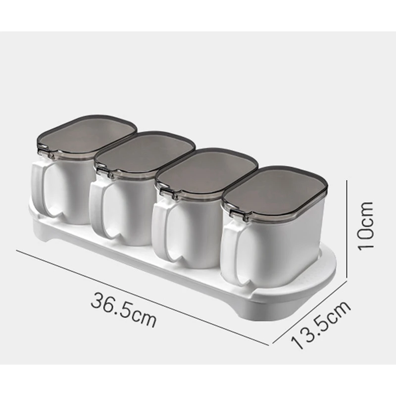 Акция! Набор коробок для приправ контейнер хранения специй с ложкой герметичная