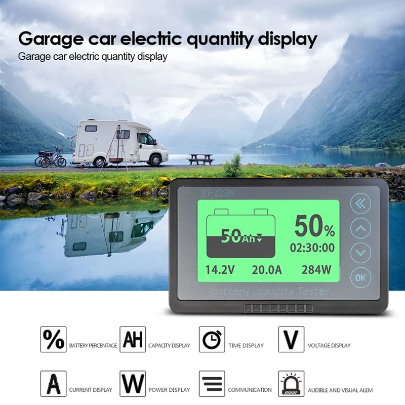 TF03K Кулоновый измеритель индикатор уровня заряда батареи для туристического