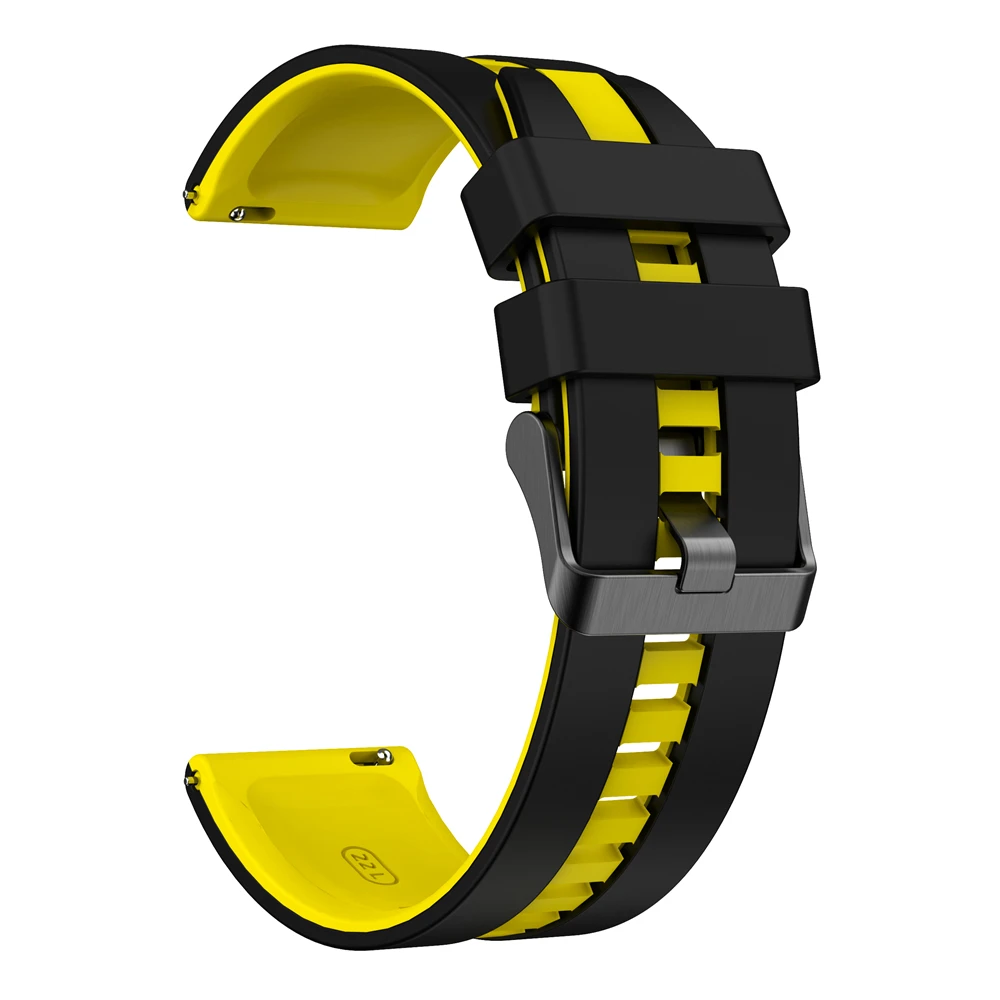 Двухцветный спортивный ремешок 22 мм для Xiaomi Watch color 2 Band Mi Pro S3 S2 S1 Active/Pro Браслет Correas