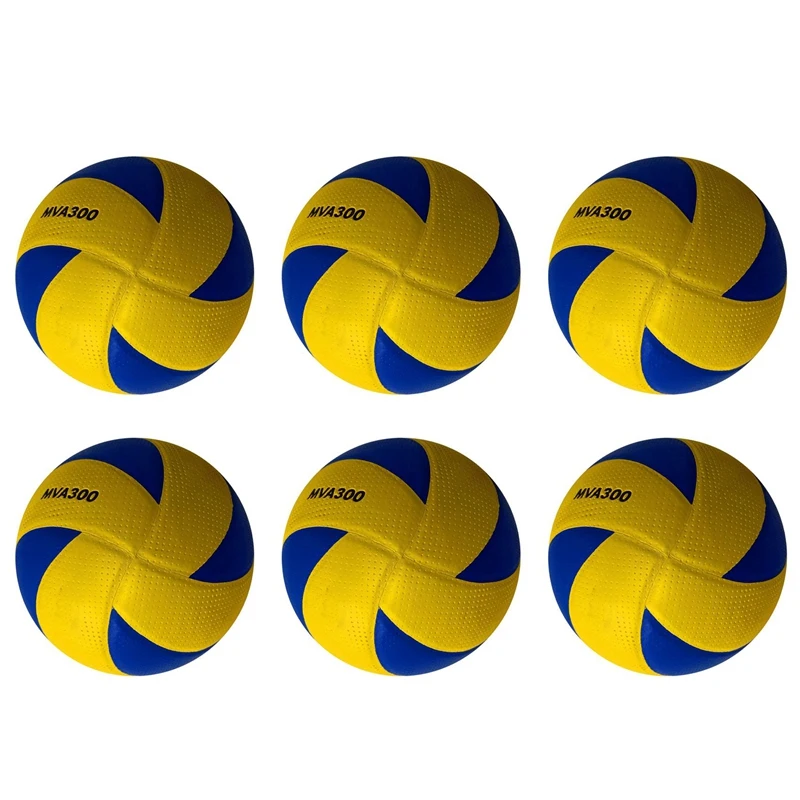 6X Soft PU Contact Volleyball Outdoor Play Soft Volleyball Ball Beach Game,Portable Training Equipments Volleyball