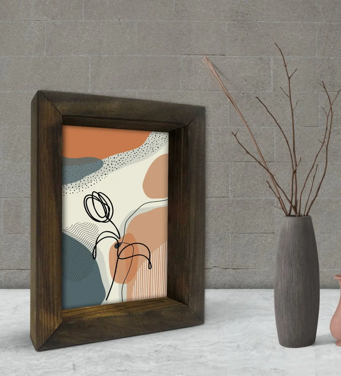 

BK Подарочная декоративная рама из натурального массива дерева 15x20 см-88