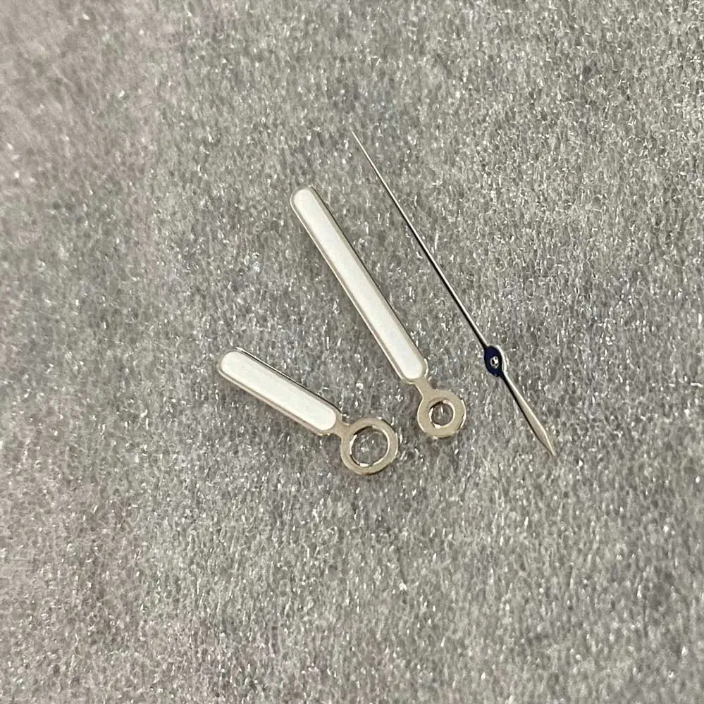 Watch Hands Accessories Silver Edge White Watch Hands Fit Assembling NH35 NH36 4R Automatic Movement