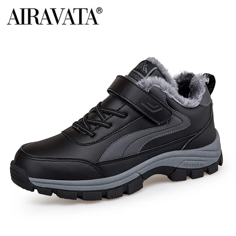 Winter Hiking Shoes Men Women Plush Warm Sneakers Comfortable Antiskid Life Waterproof Shoes
