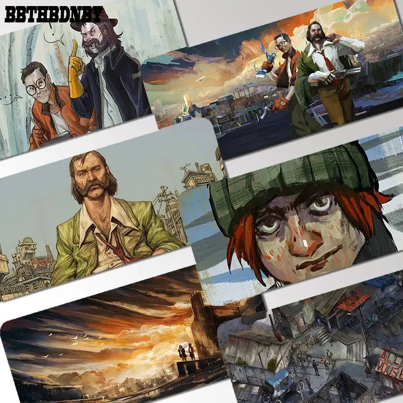 

Disco Elysium Large XXL Gaming Laptop Computer Desk Mat Mouse Pad Mouse Mat Notbook Mousepad Gamer Padmouse Desk Play Mats
