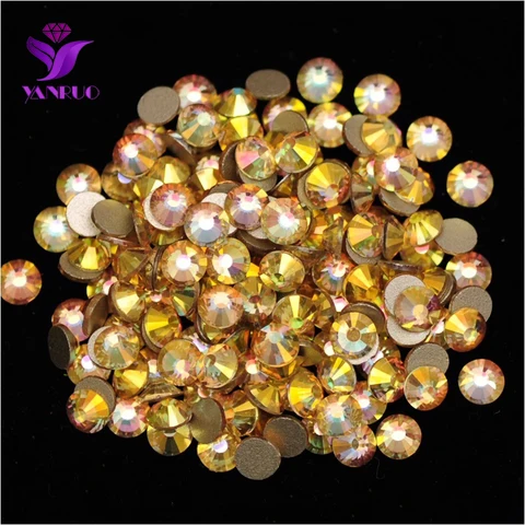 Стразы YANRUO Metallic Sunshine Gold для декора
