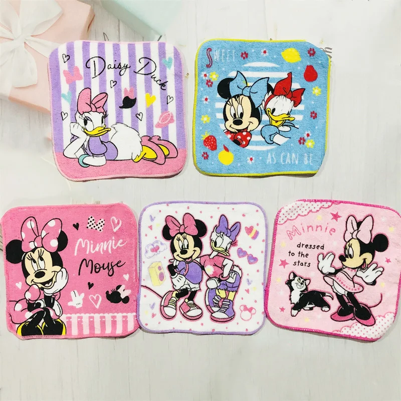 Disney Cotton Cartoon Square Towel Mickey Minnie Mouse Donal
