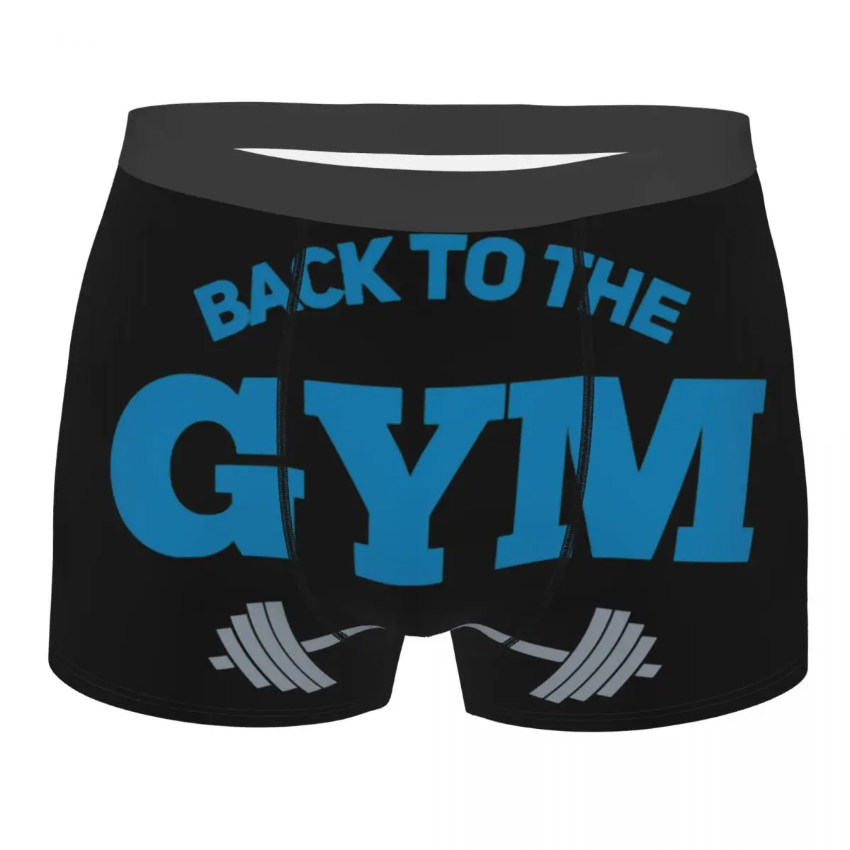 

Novelty Back To The Gym Boxers Shorts Underpants Male Stretch Bodybuilding Fitness Briefs Underwear
