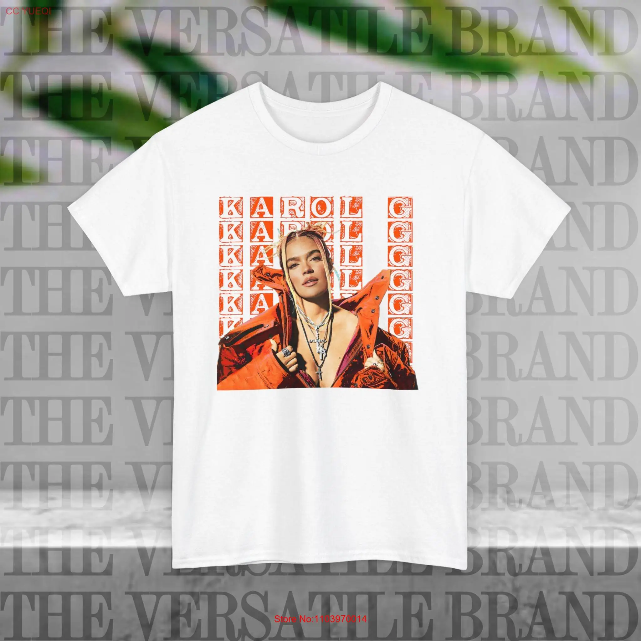 Karol G T shirt Camiseta De Top Merch Fans Bichota long or short sleeves