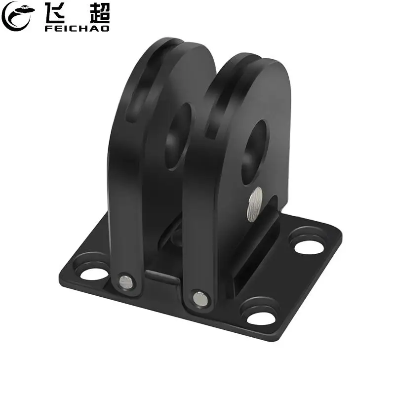 

Metal Tripod Mount Adapter Dual Port Interface 1/4 Thread Hole Base Folding Adapter For GoPro MAX HERO 10 9 8 Camera Accessories