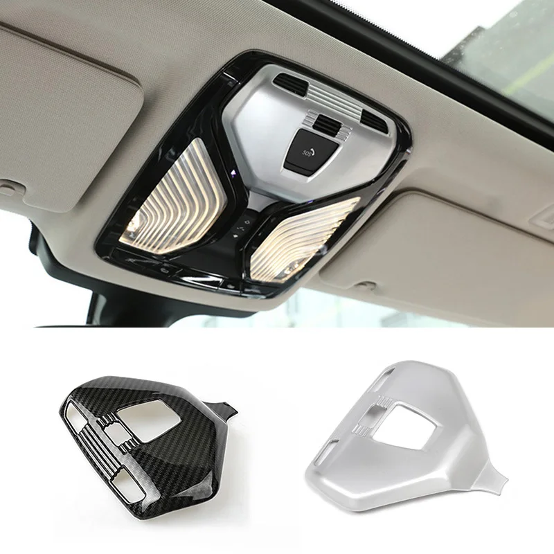 

Chrome Car Front Reading Light Lamp Switch Panel Cover Trim Auto Inner Accessories For BMW X3 X4 G02 G01 18-21