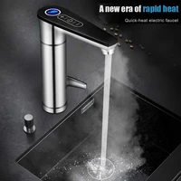 fast heating water heater 220v banheiro tankless electric tap touch bathroomkitchen water faucet torneira with eu uk plug