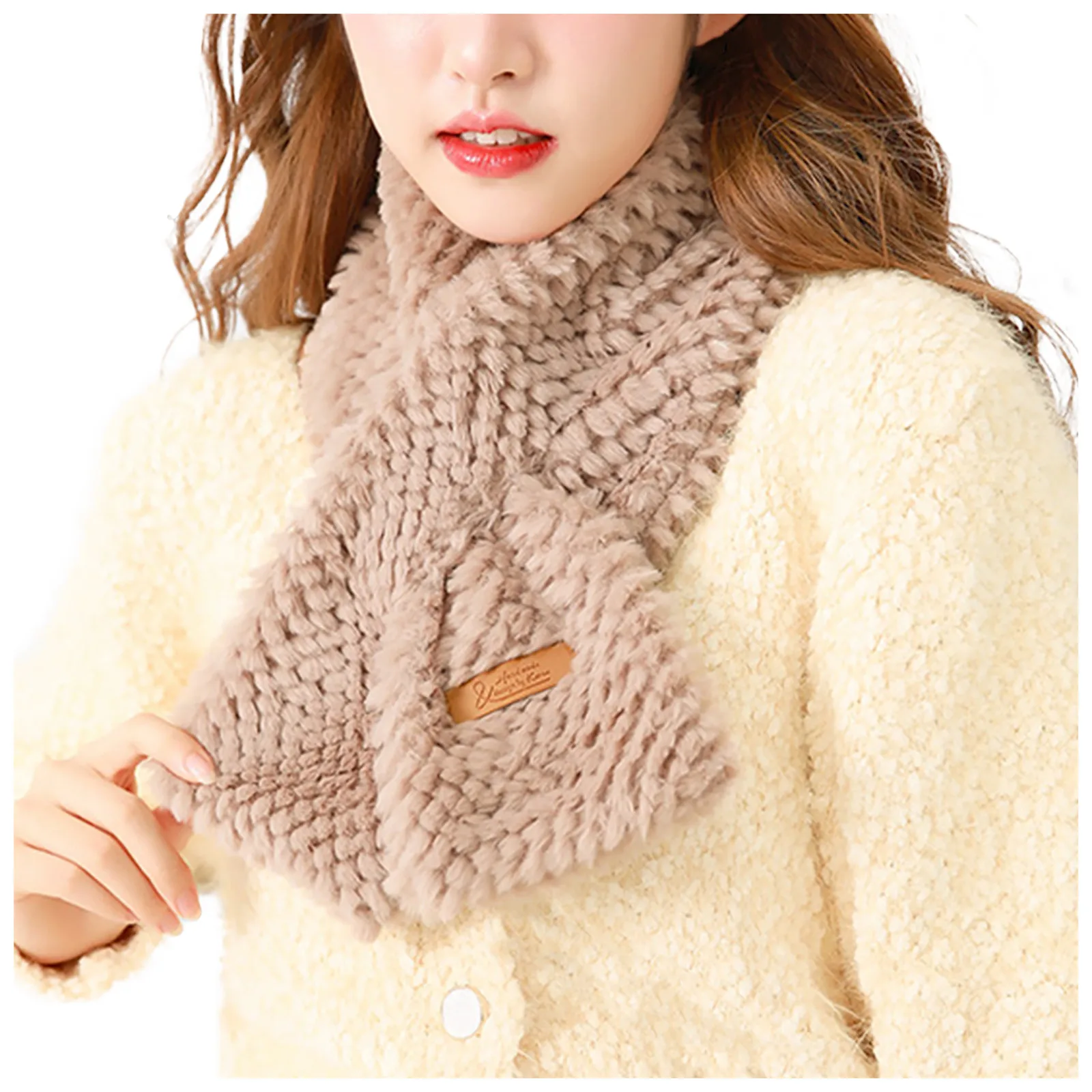 

Осенне-зимний однотонный разноцветный трикотажный шейный платок ярких цветов для мальчиков и девочек