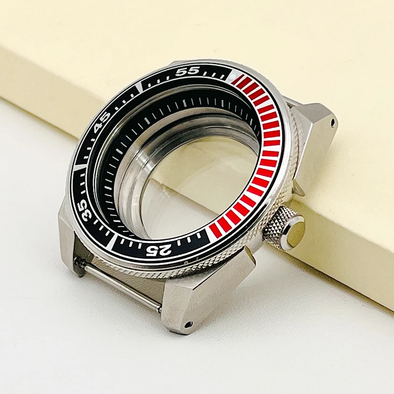 Мод Seiko Samurai King чехлы для часов NH35 чехол NH36 7S26 часы с прозрачным задним стеклом и