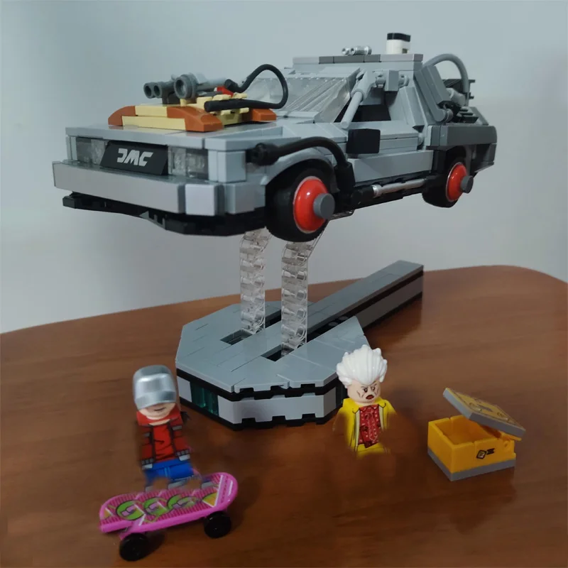 

1872PCS Back to the Future Time Machine Concept Car Building Blocks Fit 10300 DeLorean DMC-12 Bricks Toys for Children Gift Set