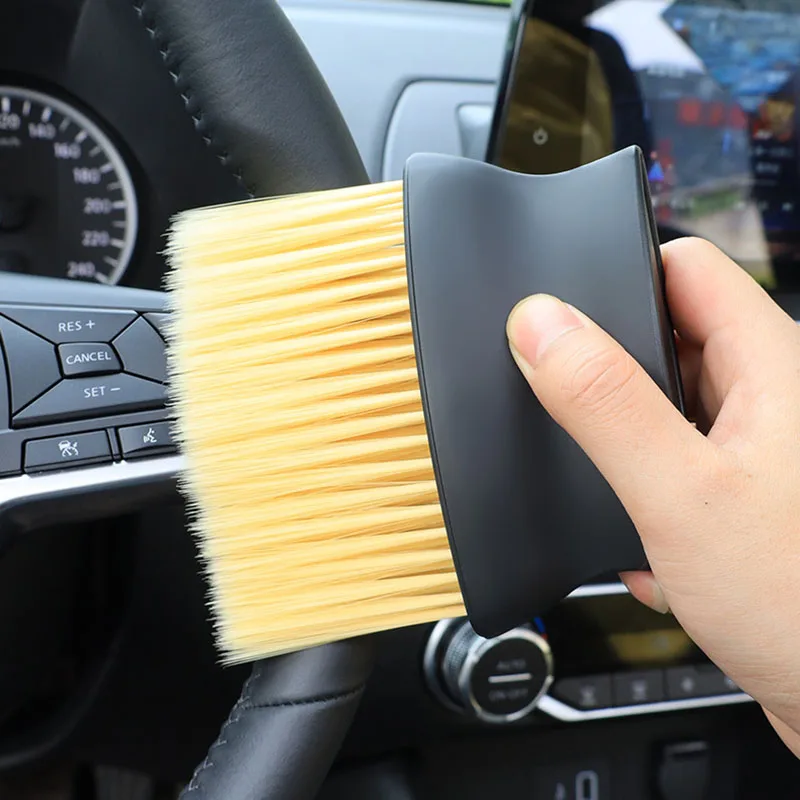 

Car Air Outlet Cleaning Brush Dashboard Air Conditioner Detailing Dust Sweeping Tools Auto Interior Home Office Duster Brushes