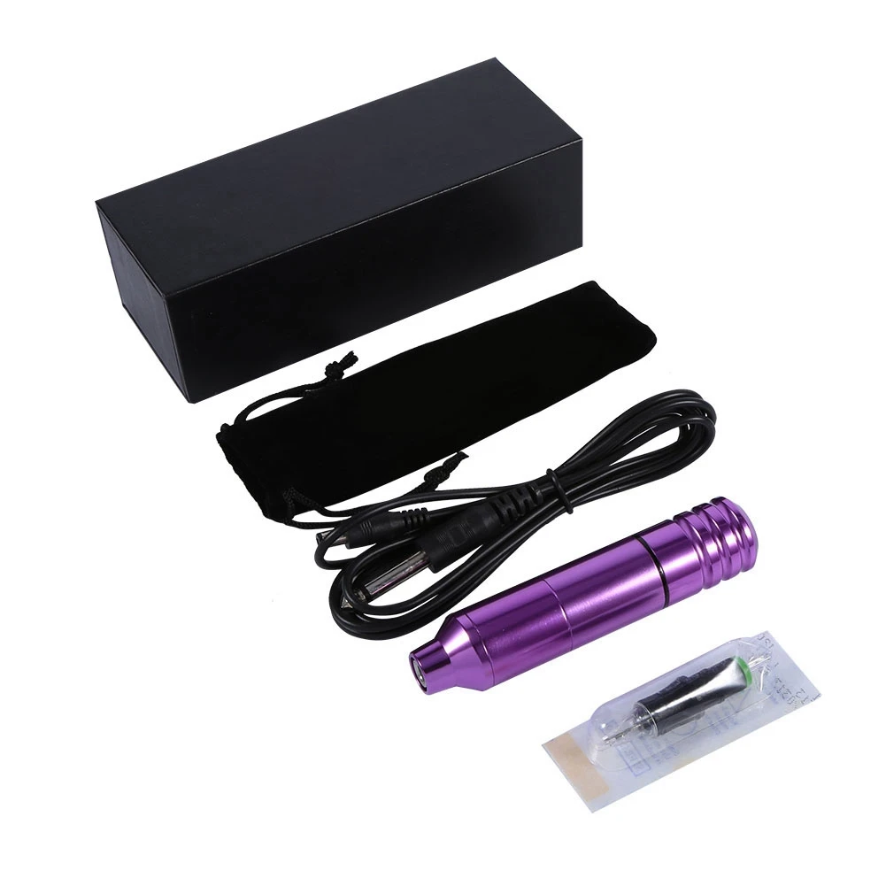 

Профессиональная тату-ручка для макияжа, боди-арт, тату-мастеры, ротационная тату-машинка, шейдер, набор разноцветных тату, аксессуары, прин...