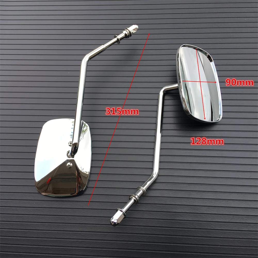 Хромированное боковое зеркало заднего вида для мотоцикла Harley Davidson Dyna Sportster Softail