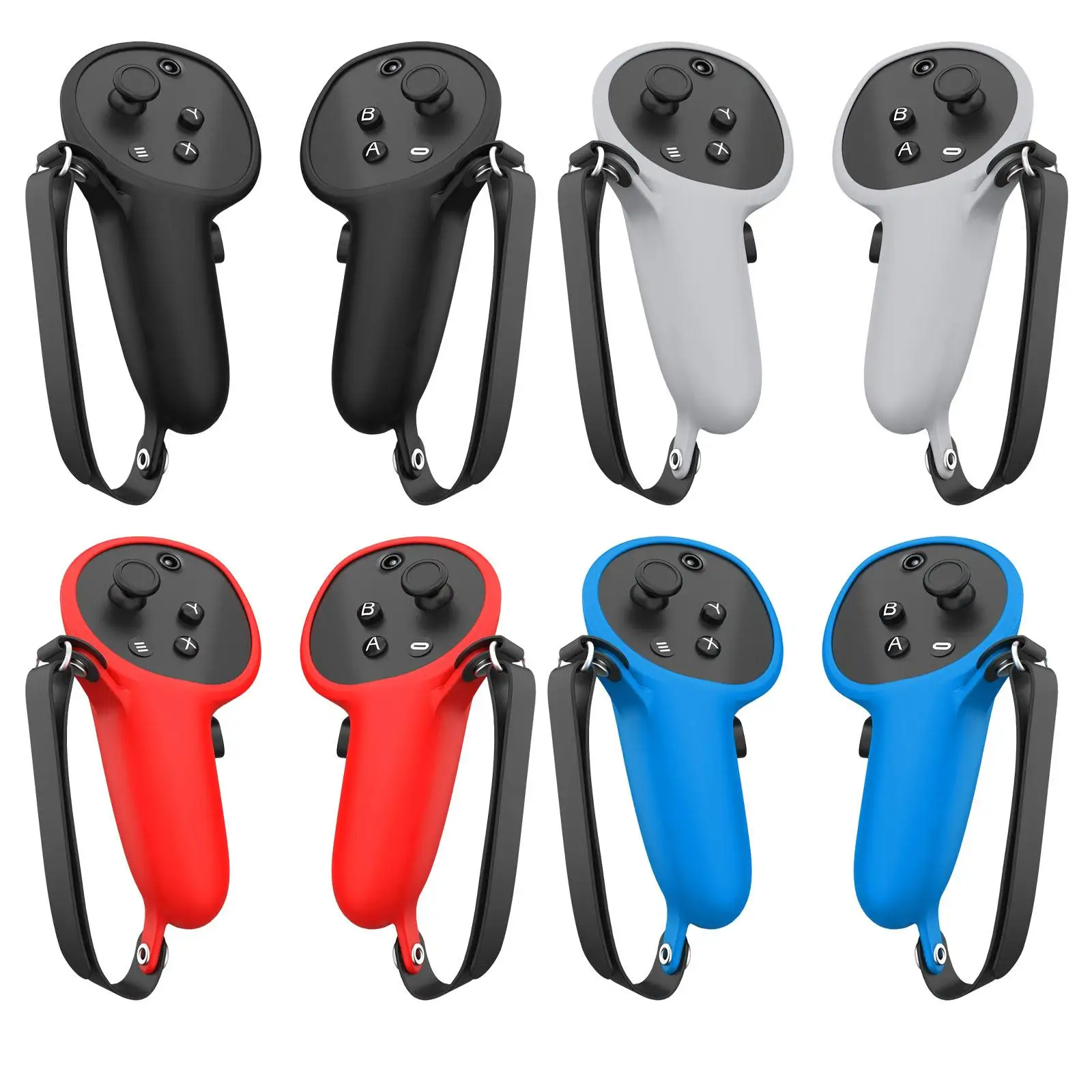 

2X защитный чехол для контроллера Противоскользящий Ударопрочный Мягкий силиконовый защитный чехол с ручкой для pro