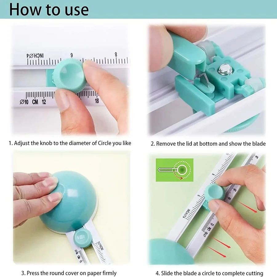 1 шт. круглый резак круговой для бумаги нож своими руками компас режущая кромка