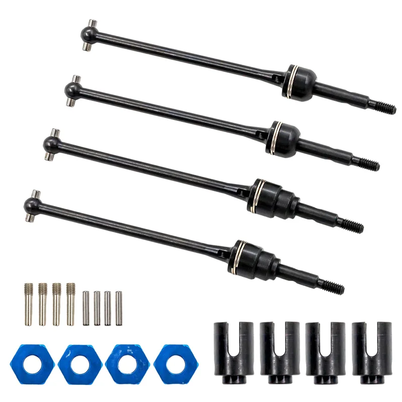 4 шт. приводной вал CVD из собачьей кости стальная собачья кость для TRX1/10 Slash 4X4 Rustler