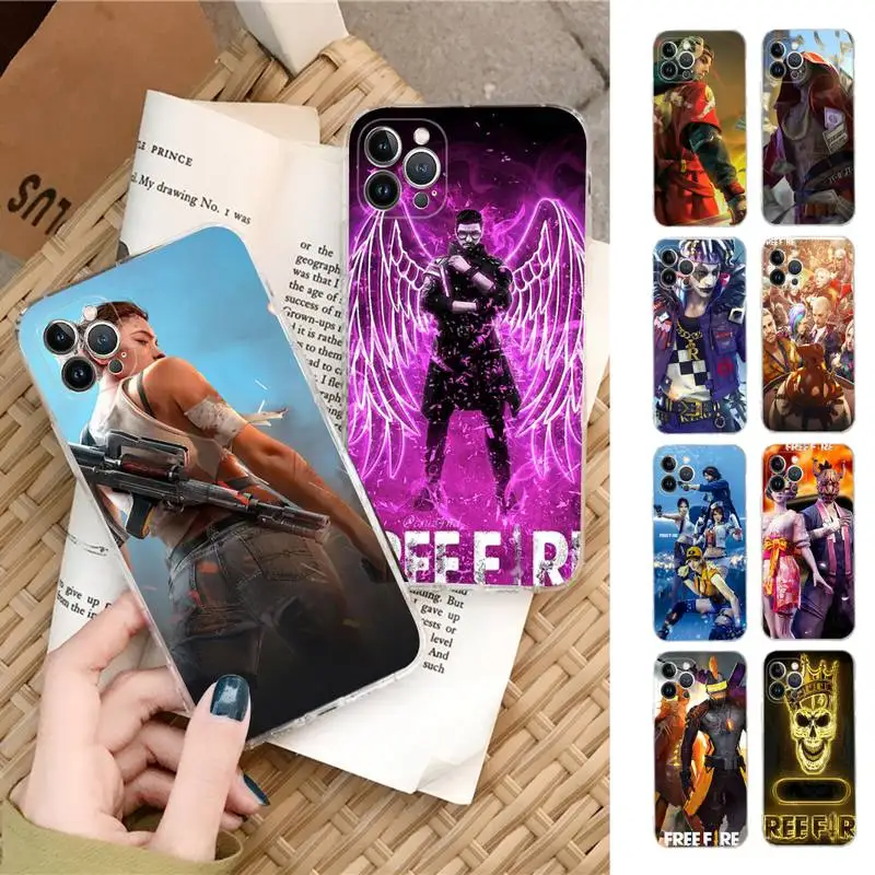 

Game free fire Phone Case Silicone Soft for iphone 14 13 12 11 Pro Mini XS MAX 8 7 6 Plus X XS XR Cover