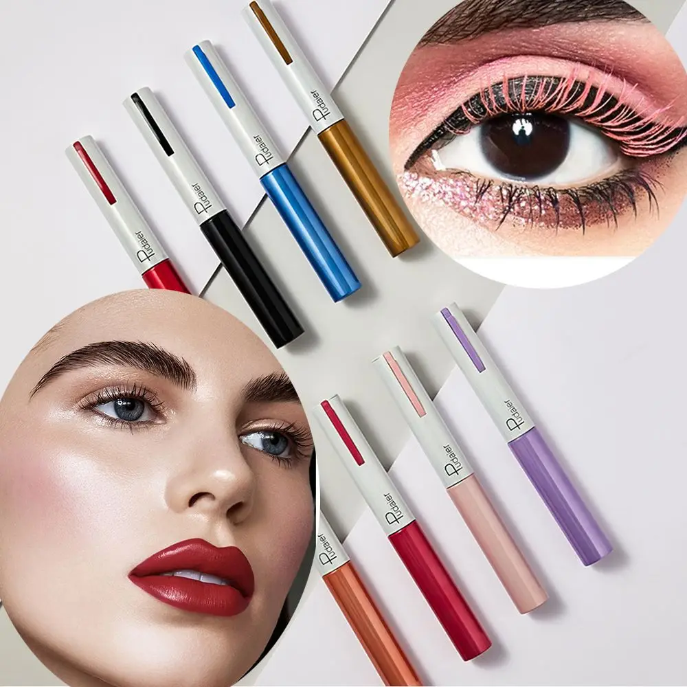 

9color 4D Color Mascara Long Thick Waterproof Non-smudge Fast Dry Long-lasting Holiday Party Makeup